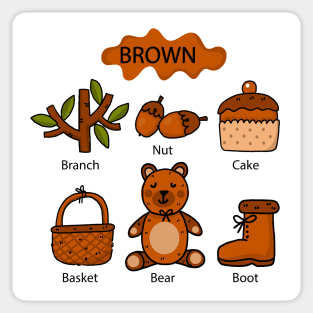 Brown Sticker